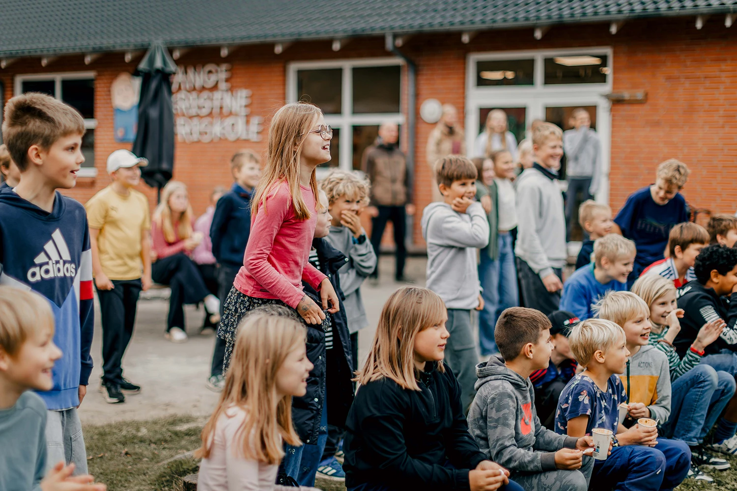 Elever p&aring; Tange Kristne Friskole