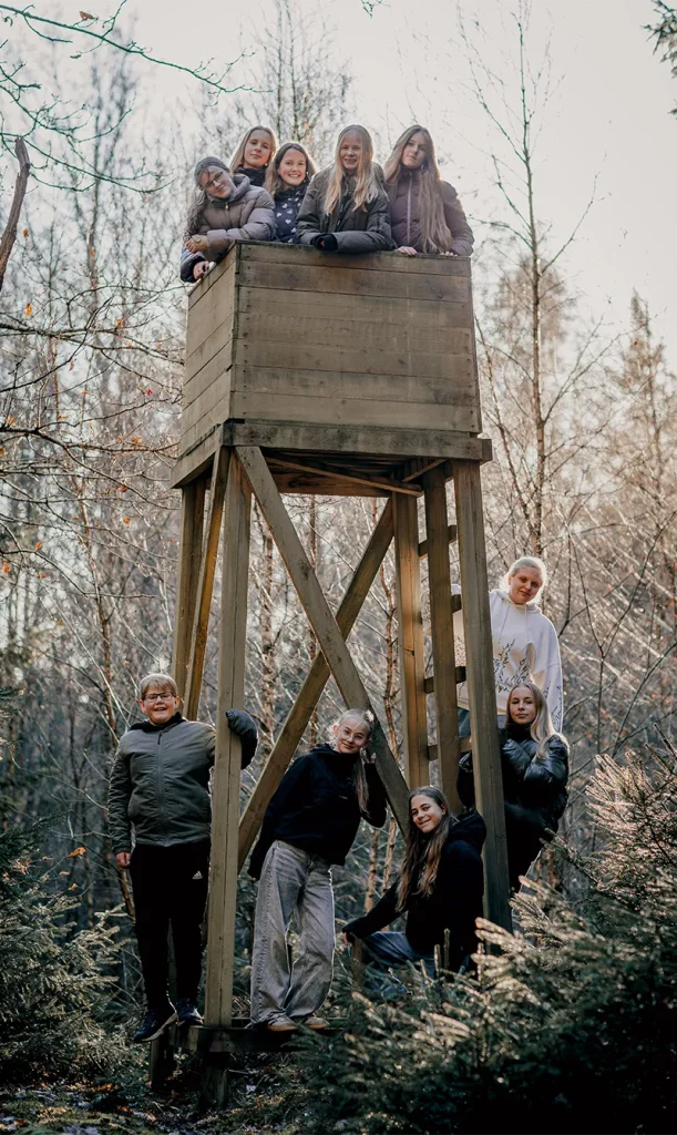 Klassetur i skoven